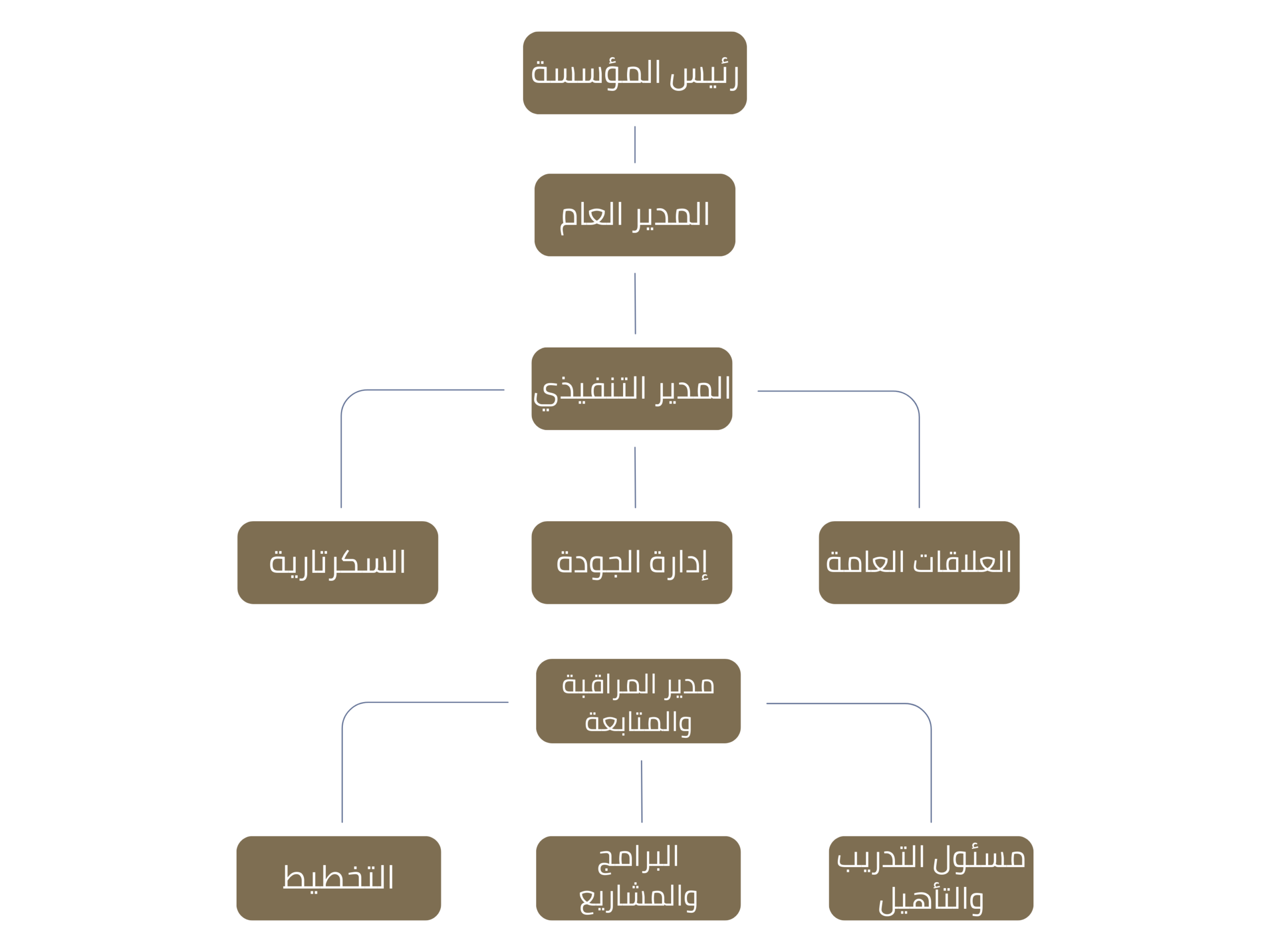 white and colorful simple company structure organizational chart (2)